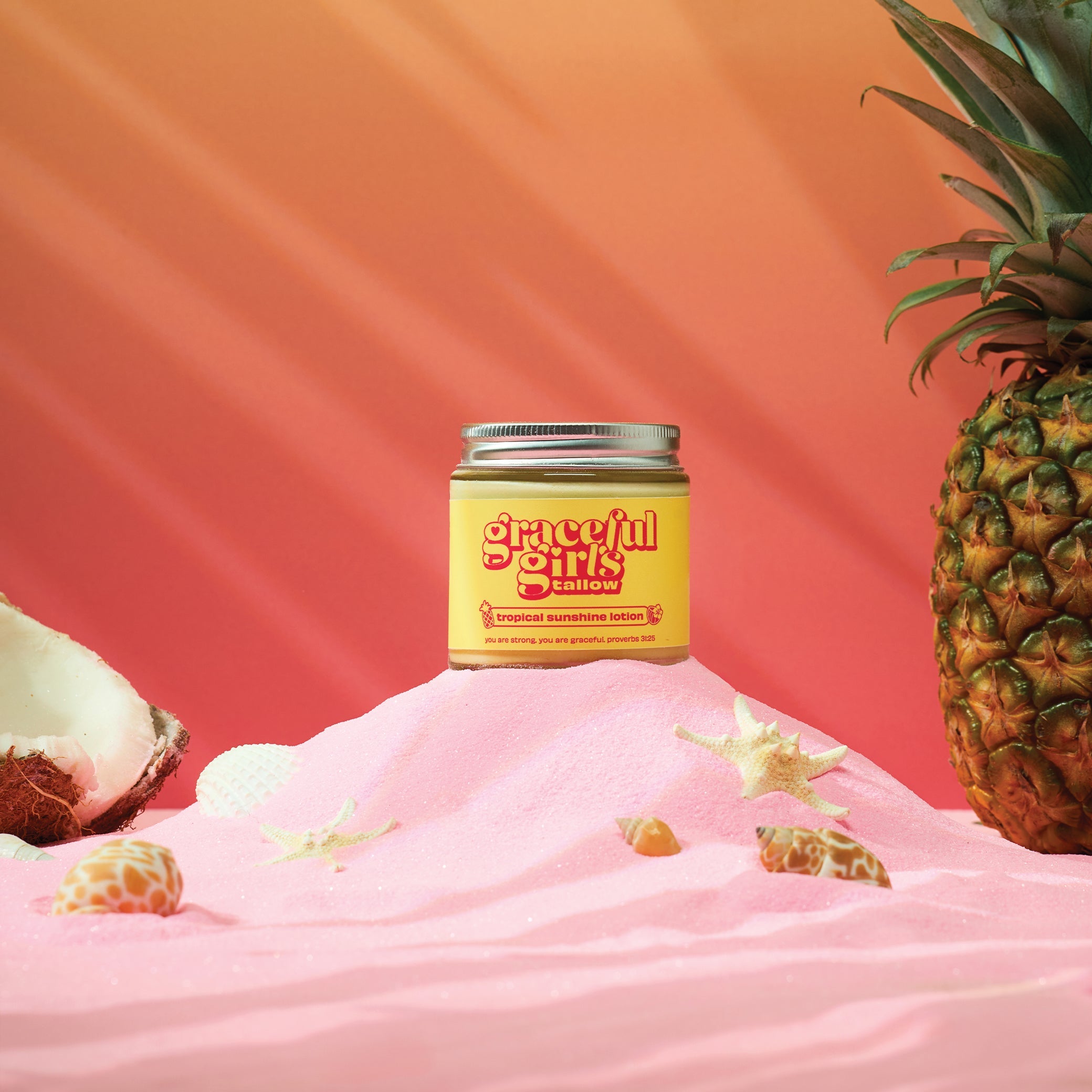 Tropical Sunshine Tallow Lotion - 4oz Jar